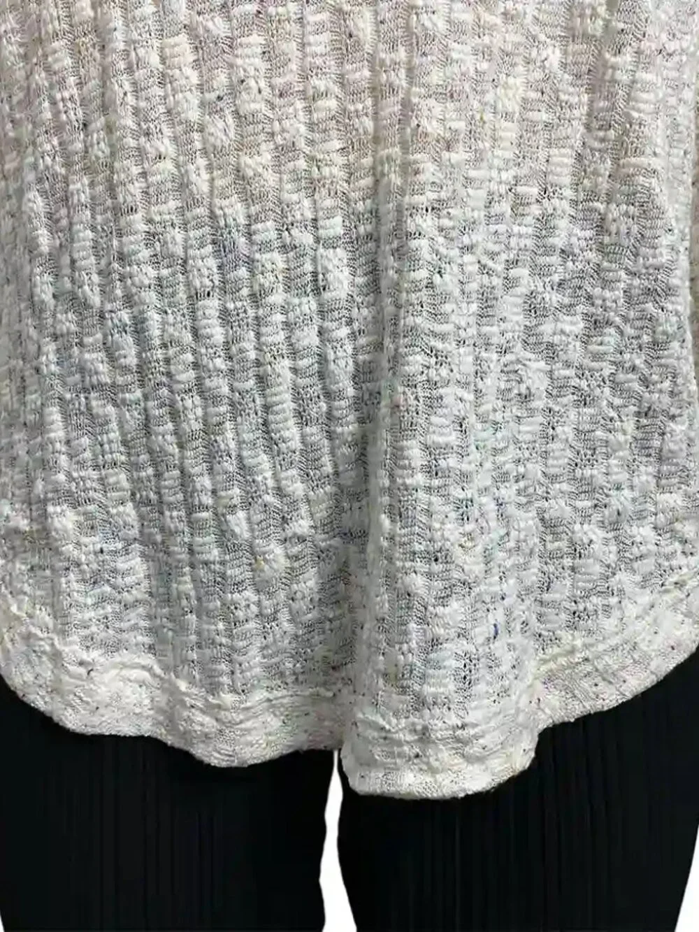 Free People Baja Babe Confetti Speckled Hacci Hoodie Sweater